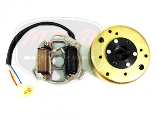 KÍNAI ROBOGÓ 2 ÜTEMŰ STATOR PLATE+FLYWHEEL 2T