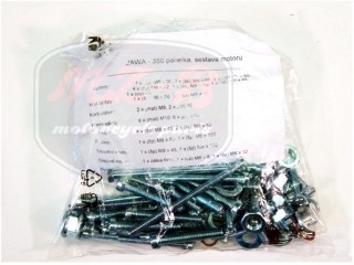 JAWA 360 SCREW SET /CYLINDER BLOCK/