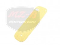 SIMSON SCHWALBE FOOT BOARD RUBBER, RIGHT WHITE