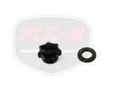 MZ/ES 250/2 CLAMPING NUT M6 - STAR HEAD /BLACK/