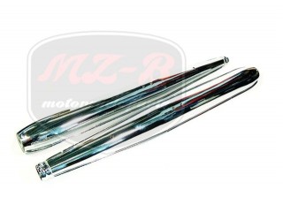 JAWA 350  6V MUFFLER CHROME /PAIR/ JAWA 350 6V