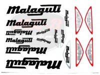 MALAGUTI UNIVERSAL DECAL SET MALAGUTI /BLACK-SILVER/
