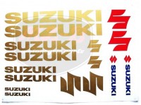 SUZUKI UNIVERSAL DECAL SET SUZUKI /GOLD/