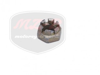 JAWA 350 UNIVERZÁLIS NUT F. WHEEL SPINDLE M14X1.5 /CASTELLATED/