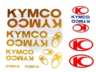 KYMCO UNIVERSAL STICKER SET KYMCO /GOLD/