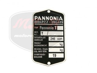 PANNONIA UNIVERSAL NAMEPLATE /T/