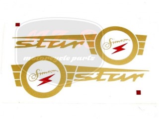 SIMSON STAR DECAL F. FUEL TANK  PAIR