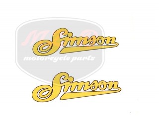 SIMSON SR2 DECAL F. FUEL TANK "SIMSON" PAIR