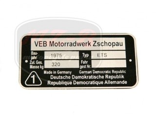 MZ/ETS UNIVERSAL NAMEPLATE /ETS/