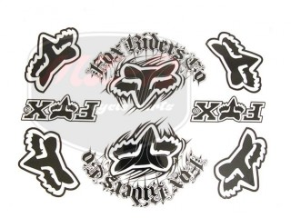 EGYÉB UNIVERSAL STICKER SET FOX /BLACK/