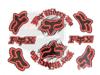 EGYÉB UNIVERSAL STICKER SET FOX /RED/