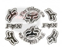 EGYÉB UNIVERSAL STICKER SET FOX /WHITE/