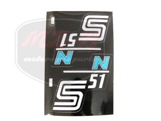 SIMSON 51 DECAL /BLUE/ PAIR S51N