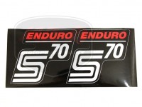 SIMSON 70 DECAL /RED/ PAIR ENDURO