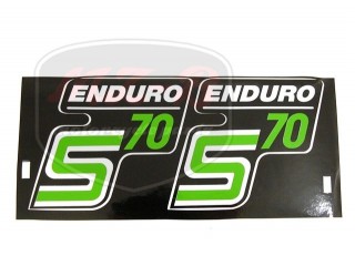 SIMSON 70 DECAL /GREEN/ PAIR ENDURO