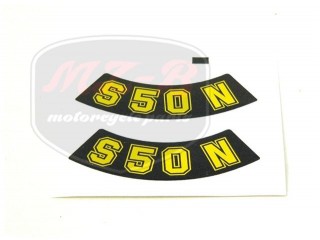 SIMSON 50 DECAL "N" PAIR /YELLOW/