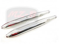 JAWA 250 MUFFLER CHROME PAIR