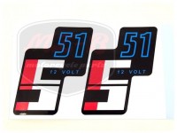 SIMSON 51 DECAL PAIR 12V