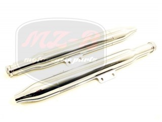 JAWA 355/356 MUFFLER CHROME /PAIR/ /356/