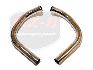 JAWA 350 12V EXHAUST PIPE PAIR /FOR 94,5 CM SILENCER/ TOP