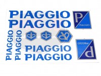 PIAGGIO UNIVERSAL STICKER SET PIAGGIO /BLUE/