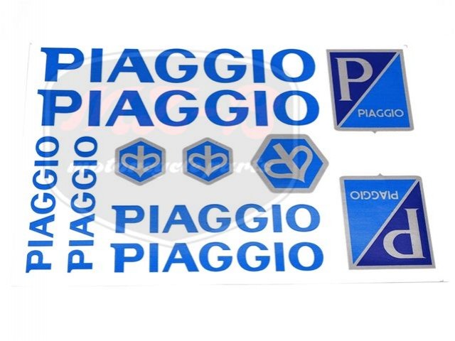 PIAGGIO UNIVERSAL STICKER SET PIAGGIO /BLUE/ PIAGGIO UNIVERSAL STICKER SET PIAGGIO /BLUE/