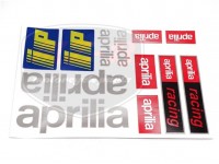 APRILIA UNIVERSAL DECAL SET APRILIA /SILVER/
