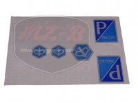 PIAGGIO UNIVERSAL DECAL SET PIAGGIO /WHITE/