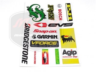 EGYÉB UNIVERSAL DECAL SET AGIP, BRIDGESTONE,FOX