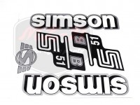 SIMSON 51 DECAL SET B51 /WHITE-SILVER/
