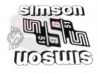 SIMSON 51 DECAL SET B51 /WHITE/