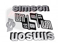 SIMSON 51 DECAL SET B51 /SILVER/ SIMSON 51 DECAL SET B51 /SILVER/