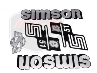 SIMSON 51 DECAL SET B51 /SILVER/