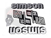 SIMSON 50 DECAL SET S50B /SILVER/