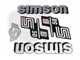 SIMSON 50 DECAL SET S50B /SILVER/