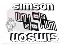SIMSON 50 STICKER SET S50B /WHITE/