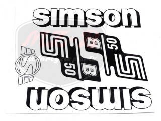 SIMSON 50 DECAL SET S50B /WHITE/