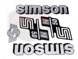 SIMSON 50 DECAL SET N50 /SILVER/