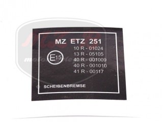 ETZ 251 DECAL