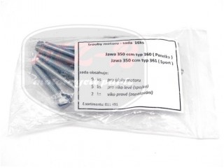 JAWA 360 SCREW SET /CYLINDER BLOCK/ SMALL
