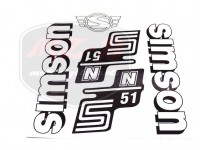 SIMSON 51 DECAL SET N51 /WHITE/