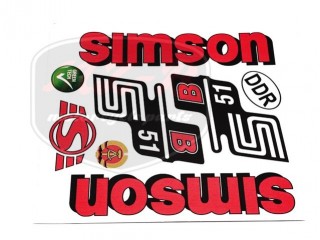 SIMSON 51 DECAL SET B51 /RED/
