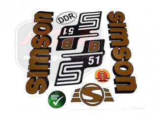 SIMSON 51 DECAL SET B51 /GOLD/