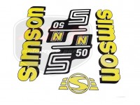SIMSON 50 DECAL SET N50 /YELLOW/