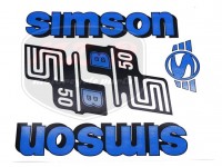 SIMSON 50 DECAL SET S50B /BLUE/