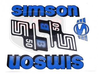 SIMSON 50 DECAL SET S50B /BLUE/