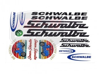 SIMSON SCHWALBE DECAL SET BLACK-BLUE