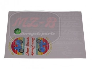 SIMSON SCHWALBE DECAL SET WHITE