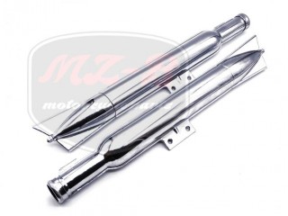 JAWA 355/356 MUFFLER CHROME PAIR