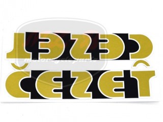 CZ 350 DECAL F. FUEL TANK PAIR "CEZET"